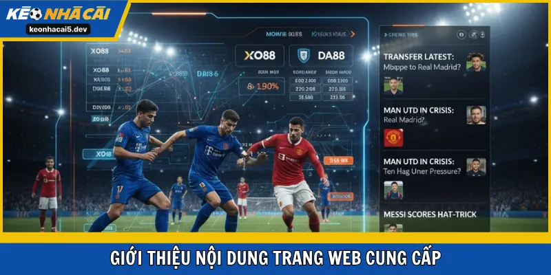Giới thiệu nội dung trang web cung cấp