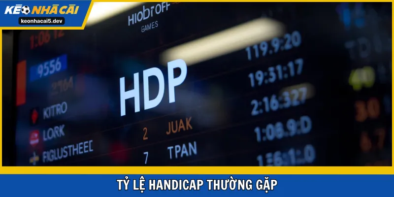 Tỷ lệ handicap thường gặp